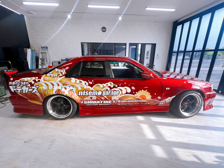 日産スカイラインGT-R カーラッピング アフター