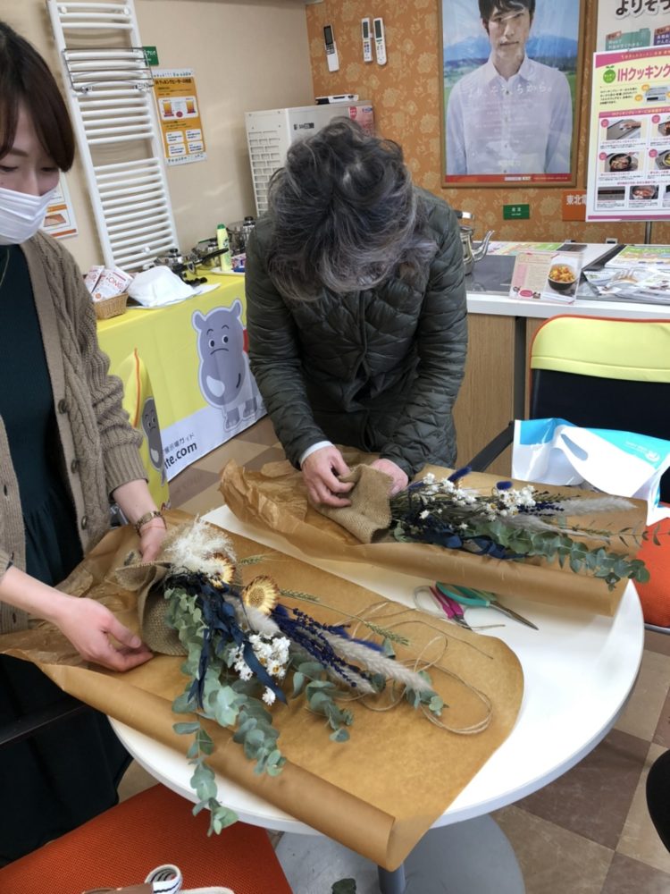 ナチュール・スワッグ制作①