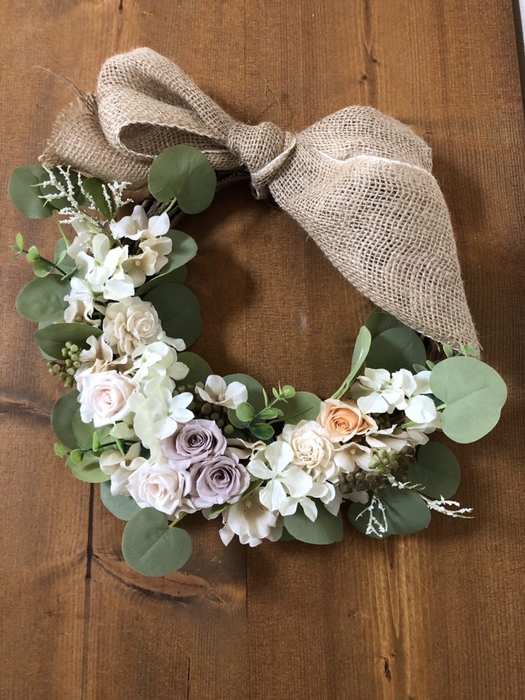 バラのハーフムーン・リース①