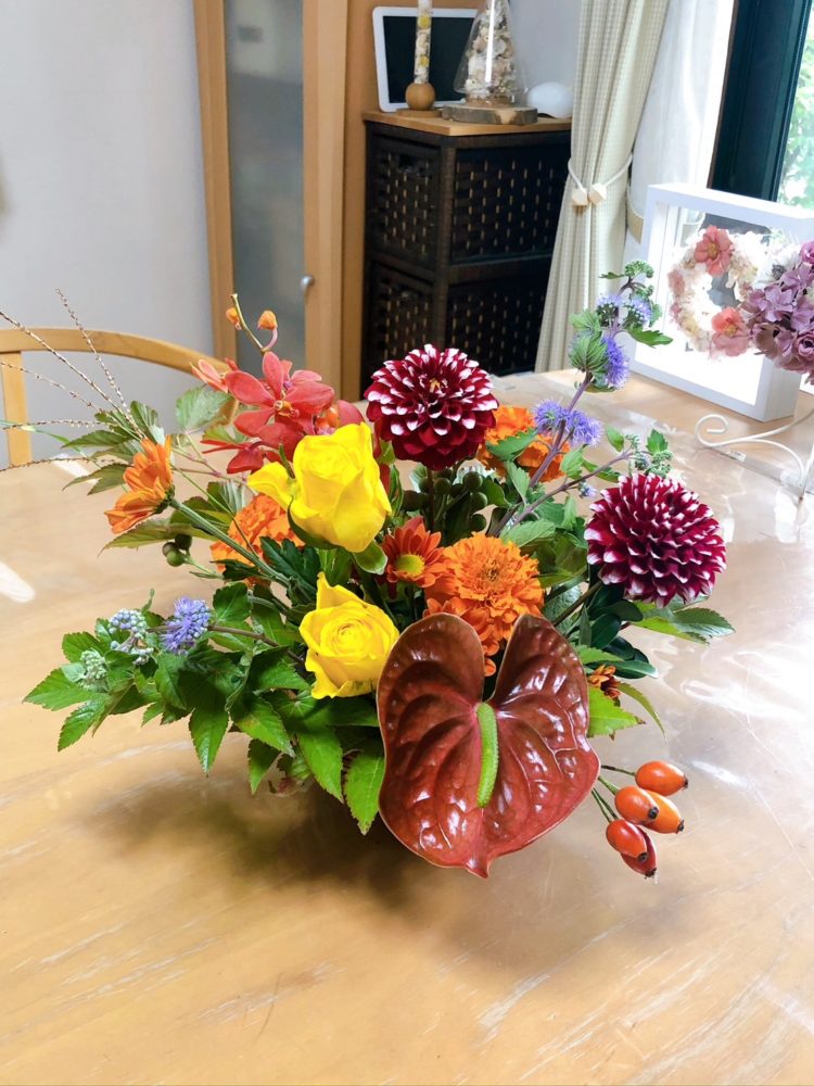 10月の生花レッスン①