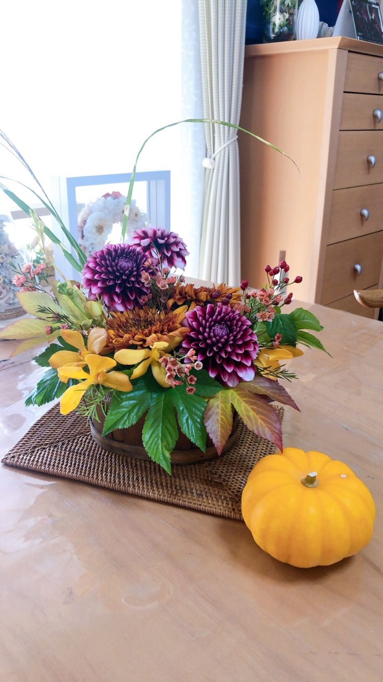 10月の生花レッスン②