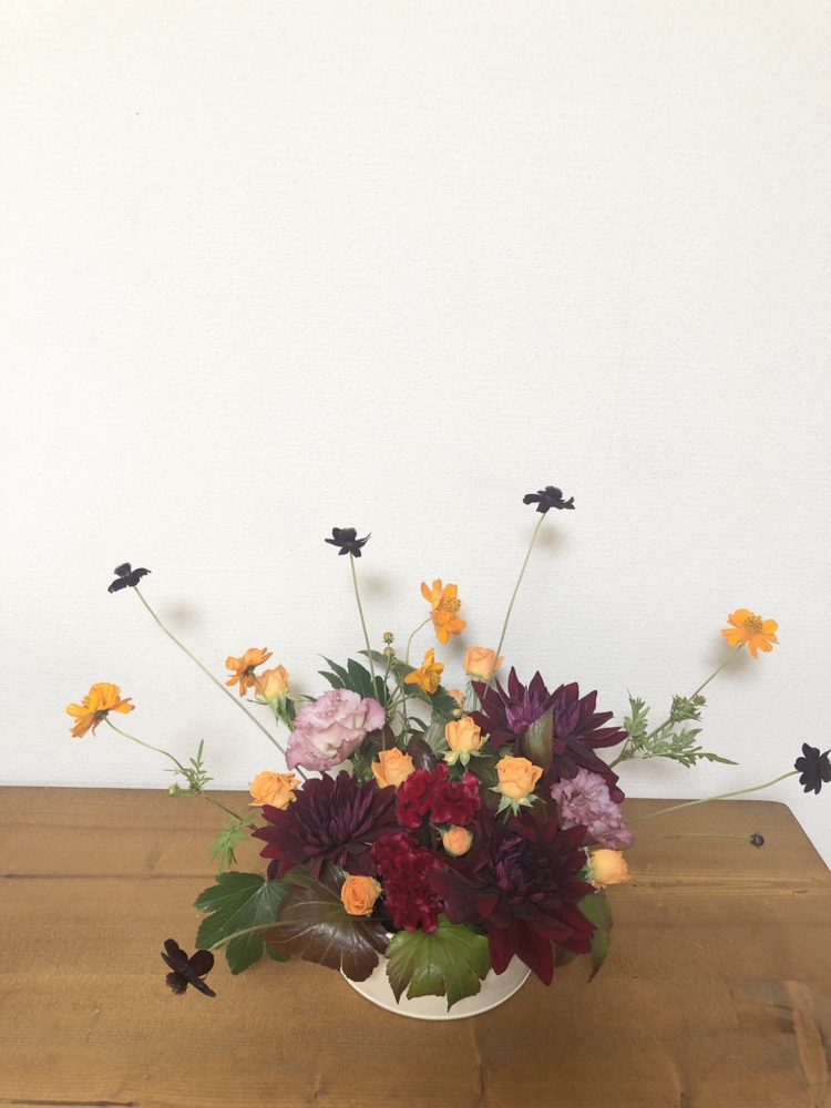 10月の生花レッスン④