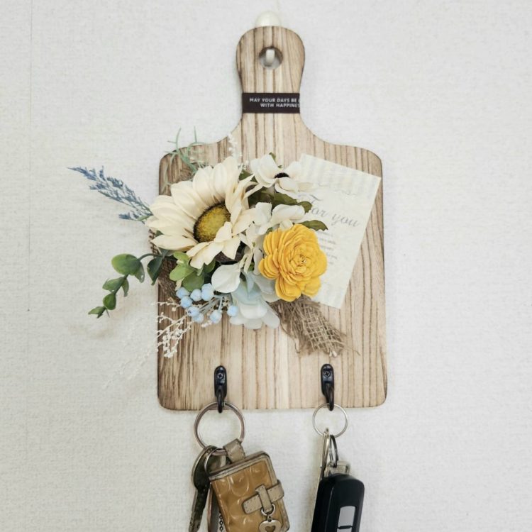 木製キーフック・ボードアレンジメント①